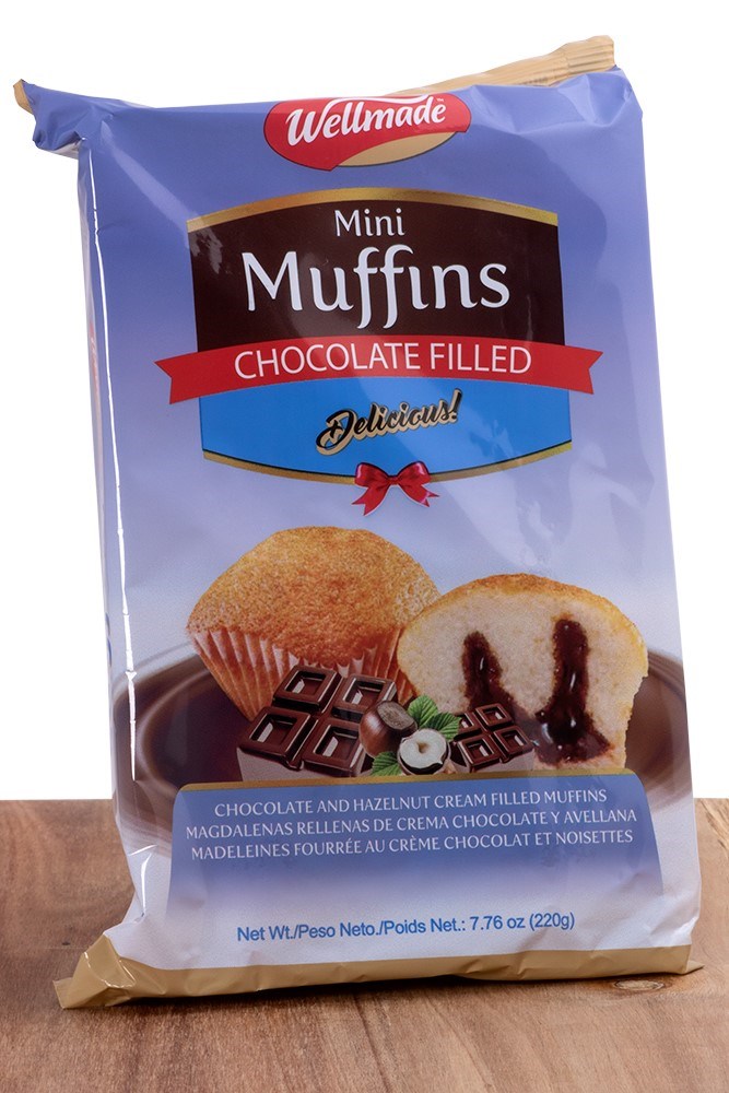 Wellmade Chocolate Filled Muffins 220g * 16